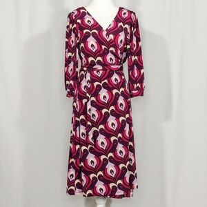 2000s vintage Bisou Bisou wrap dress